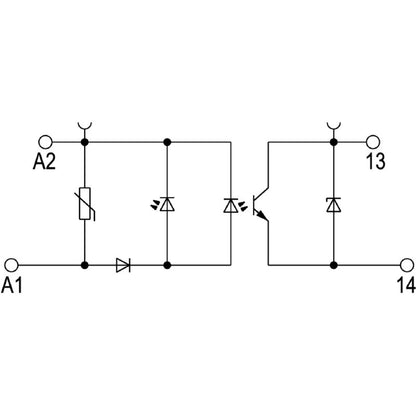 8950960000 - TERMOPTO Solid-State Relay 5-48V DC, 0.5A with Push In Connection  (Pack of 10)
