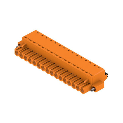 1017600000 - 5mm 16-Pole Female Plug Connector, 180° Angle, Push In System  (Pack of 18)