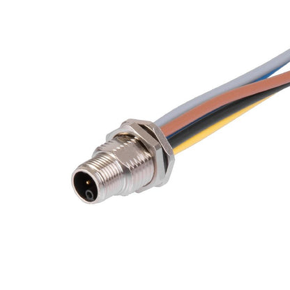 2968020000 - M12 Male Plug with 5 Poles, 0.2m Cable and M16 Thread