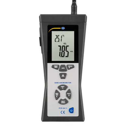 PCE-VA 11 - HVAC Meter for Airflow & Temperature with ISO Calibration