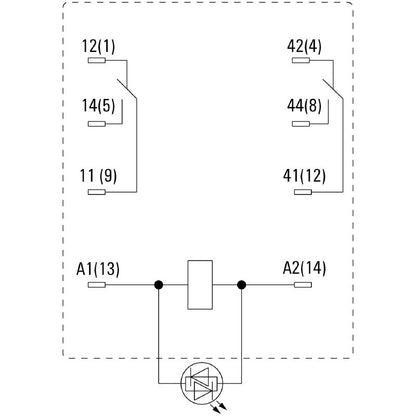 7760056063 - D-Series Relay 10A, 220V DC & 2 CO Contacts  (Pack of 20)