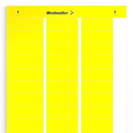 1686421687 - 22x56mm Yellow Polyester Device Markers, 360 Total, RoHS Compliant  (Pack of 10)