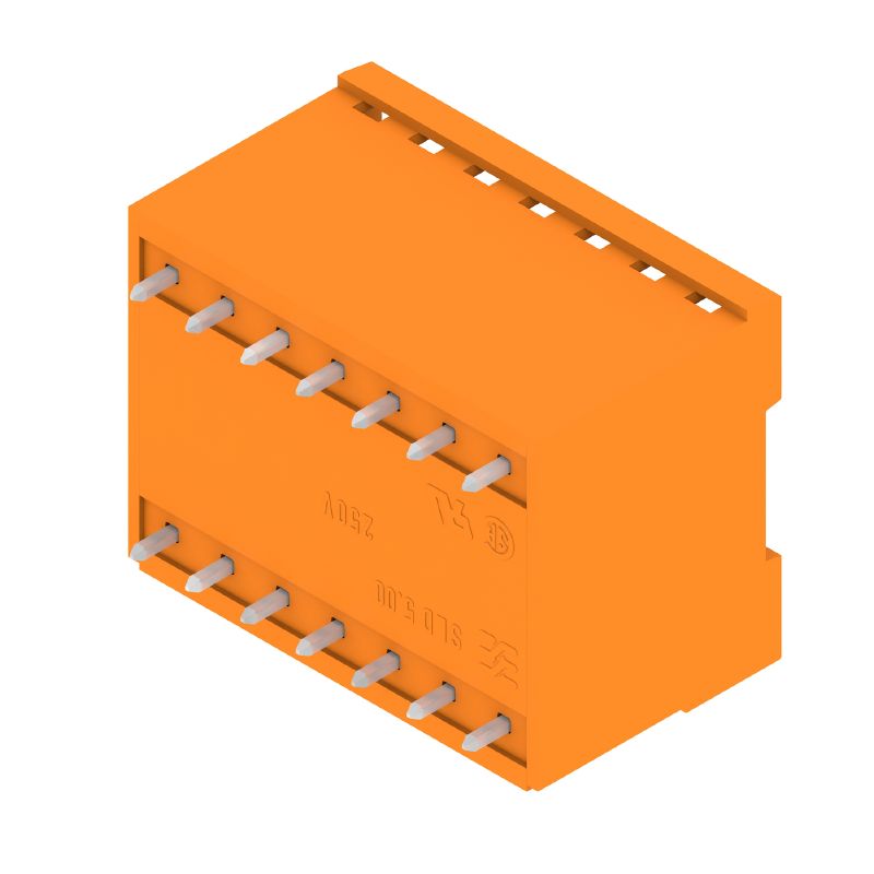 1614860000 - 5.00mm 14-Pole Orange PCB Connector, 180° Male Header  (Pack of 20)