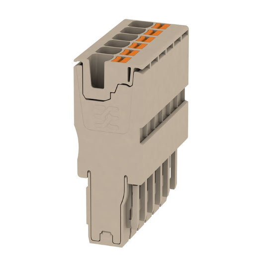 2540510000 - 6-Pole Dark Beige Plug, 4 mm², 800V, 32A  (Pack of 25)