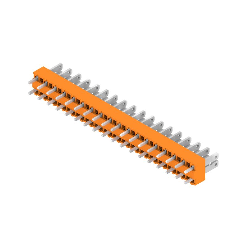 9500580000 - 18-Pole PCB Terminal, 5mm Pitch, Orange, 3.5mm Solder Pin  (Pack of 50)