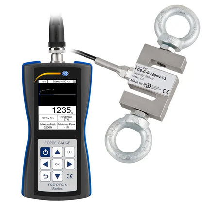 PCE-DFG N 2.5K - High-Resolution Force Gage with USB, Measures up to 10,000 N