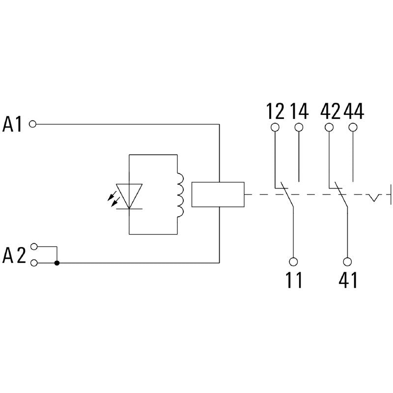 1542490000 - 230V AC Relay Module with 2 CO Contacts and Test Button  (Pack of 10)