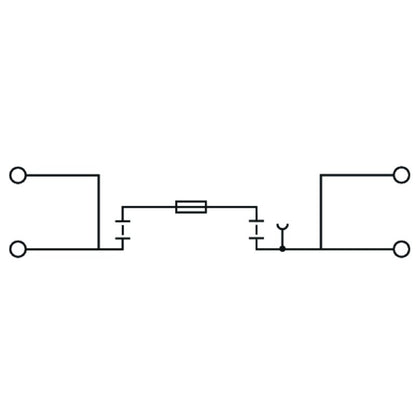 1826050000 - Black 2.5mm² Fuse Terminal with Tension-Clamp Connection  (Pack of 20)
