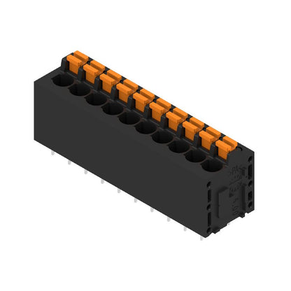 1425120000 - 5mm PCB Terminal with 10 Poles, 180° Angle, Black  (Pack of 25)