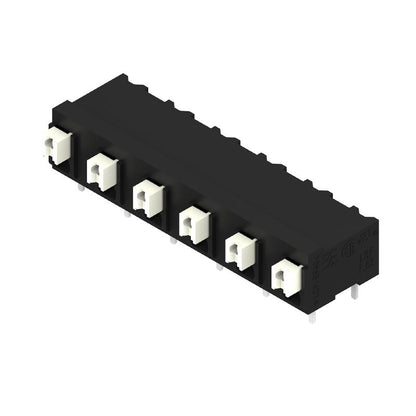 1874290000 - 7.62mm Black Terminal Block, 6 Poles, 90° Orientation  (Pack of 265)