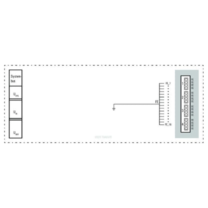 1334800000 - IP20 Remote I/O Module, 76mm Depth, 120mm Height