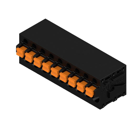 1425880000 - 5.08mm Push-In Circuit Board Terminal, 9 Poles, Black  (Pack of 30)