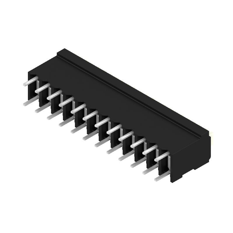 1825920000 - 3.81mm Black PCB Terminal with 12 Poles, 180° Angle  (Pack of 12)
