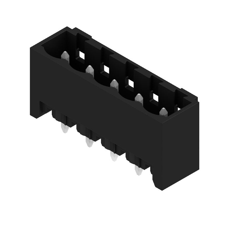 1838240000 - 5-Pole 5.08mm Male Header Connector, 180° Angle, Black  (Pack of 50)