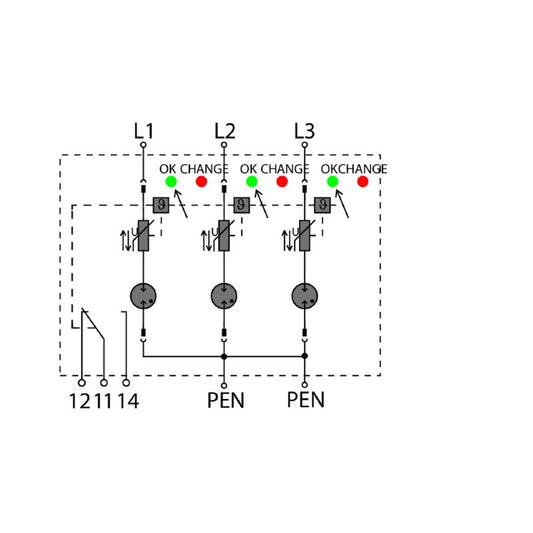 2636980000 - 240V Surge Protector with Remote Monitoring and IP20 Rating