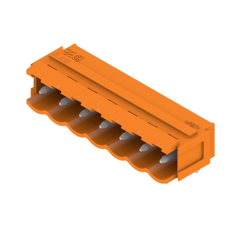 1580910000 - 5mm Pitch Male PCB Connector, 7 Poles, Orange Design  (Pack of 50)