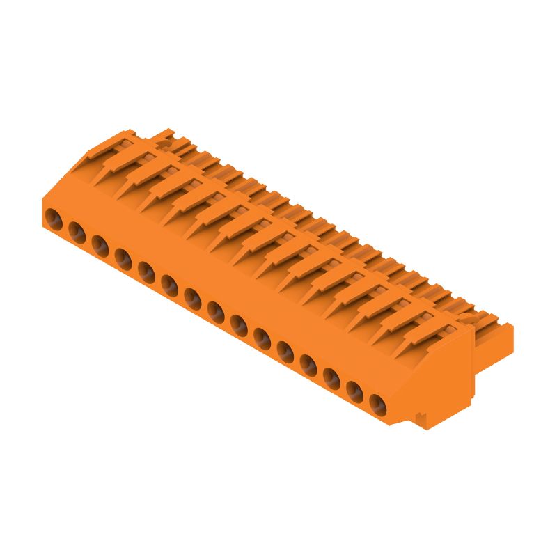 1958750000 - 15-Pole 5mm PCB Female Connector with 270° Clamping  (Pack of 24)