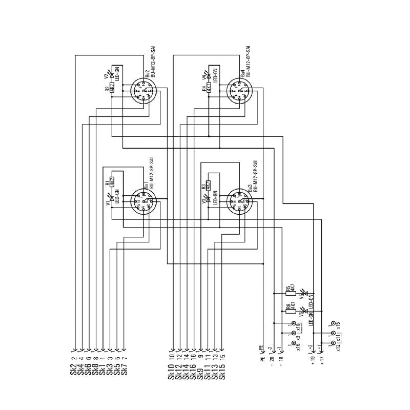 1807640000 - A-Coded LED Hood Distributor, 102mm Depth, 41.5mm Height