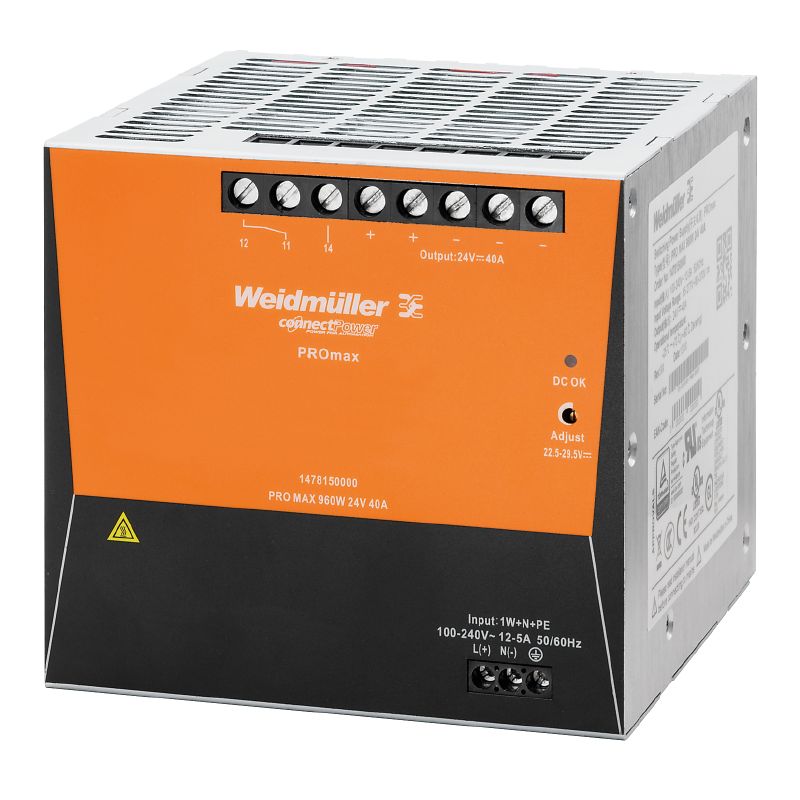 1478150000 - 960W 24V Power Supply Unit with Robust Metal Housing