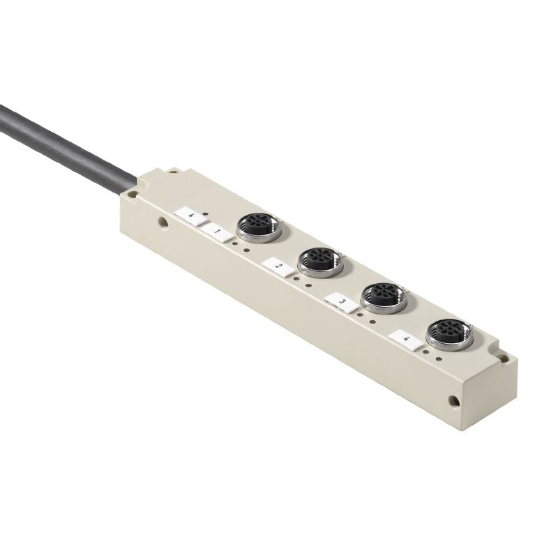 1070660000 - 10M M12 Fixed Cable, IP68, 9A Rated, A-coded Connector