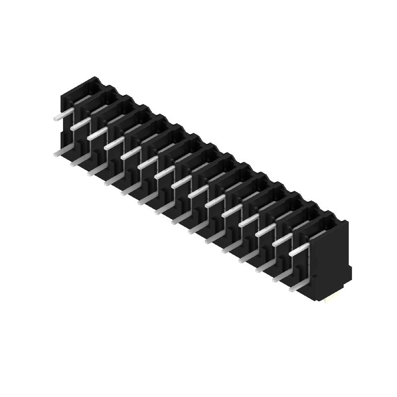 1871220000 - 15-Pole Black PCB Terminal, 3.81mm, 90° Angle Connection  (Pack of 9)
