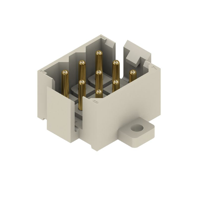 1442800000 - 9-Pole 5mm PCB Header Connector with Gold-Plated Pins  (Pack of 50)