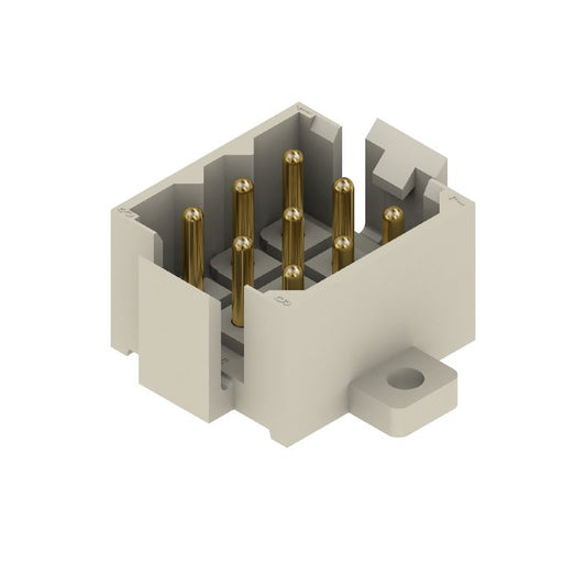 1442800000 - 9-Pole 5mm PCB Header Connector with Gold-Plated Pins  (Pack of 50)