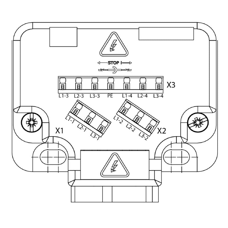 2009620000 - M12 Hood Connector, 400V, 144A, IP68 with LED Indicator