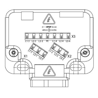 2009620000 - M12 Hood Connector, 400V, 144A, IP68 with LED Indicator