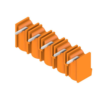 1980400000 - 7.62mm Male PCB Connector with 5 Poles, Orange Finish  (Pack of 50)
