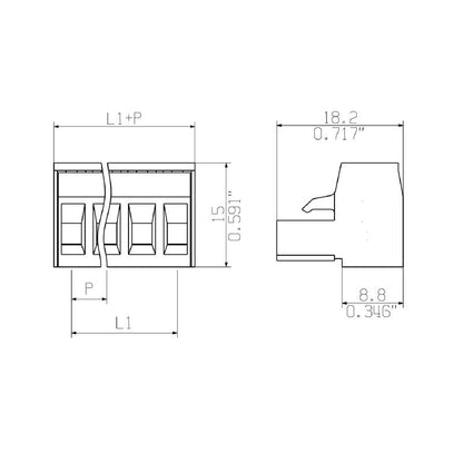 2644210000 - 5mm Pitch 20-Pole Connection Strip for Field Use  (Pack of 33)