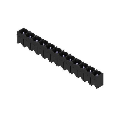 1122650000 - 12-Pole 7.62mm PCB Connector, 180° Angle, Black Finish  (Pack of 50)