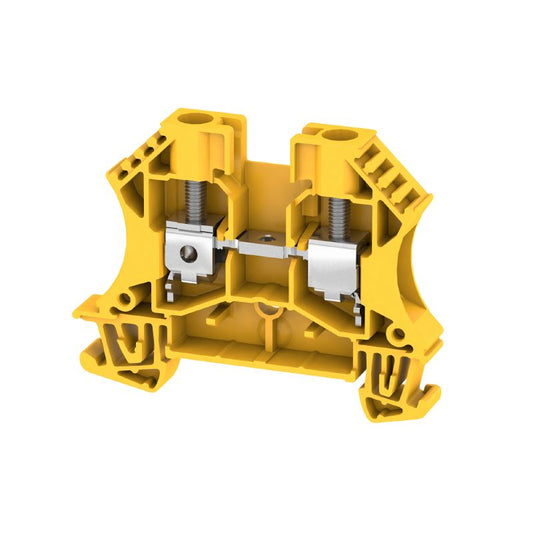 1040220000 - Yellow WDU 6 GE Terminal Block, 6mm², 41A, Screw Connection  (Pack of 100)