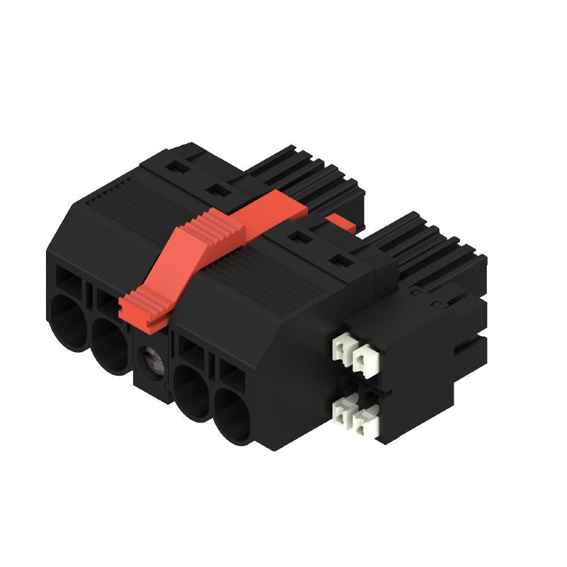 2628630000 - 7.62mm 4-Pole Female PCB Connector with PUSH IN Mechanism  (Pack of 36)