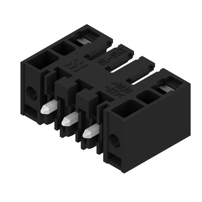 1760974001 - 3-Pole 3.50mm PCB Connector with 180° Elbow  (Pack of 265)