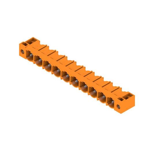 1124380000 - 7.62mm 10-Pole Right Angle PCB Connector with Flange  (Pack of 18)
