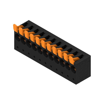 2453780000 - 10mm PCB Terminal, 11 Poles, Push In Mechanism, Black  (Pack of 10)