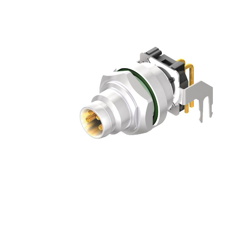 2424450000 - M8 4-Pole Connector Plug, 12mm Height, RoHS Compliant  (Pack of 10)