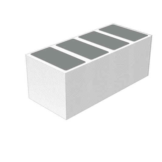 2621300000 - 30x60mm Silver ClipCard Device Markers, Self-Adhesive Foam  (Pack of 100)
