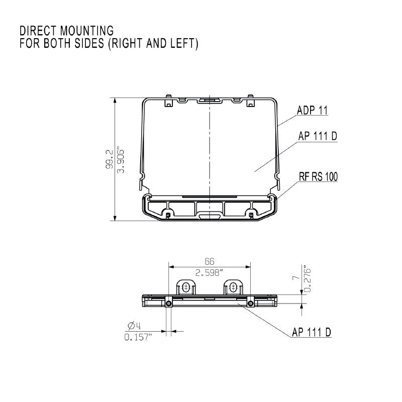 1185560000 - 22mm ROHS Compliant End Plate for Direct Mounting  (Pack of 10)