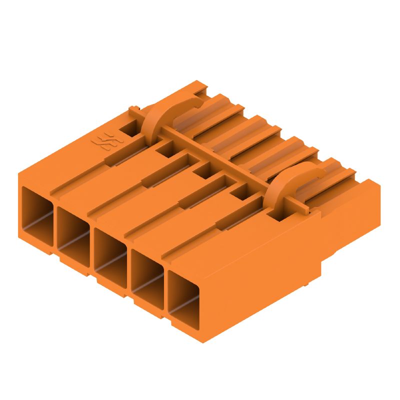 1610520000 - 5-Pole 5.08mm PCB Female Plug Connector with Crimp, 180° Outlet  (Pack of 50)