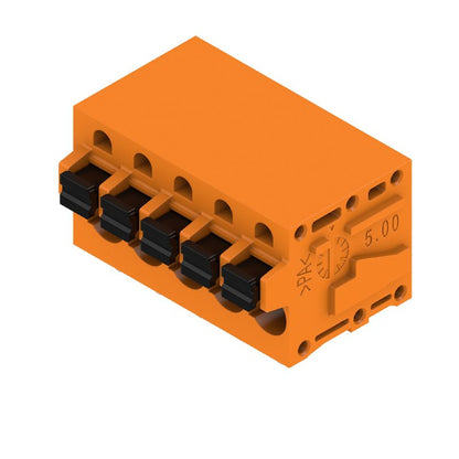 1331730000 - 5-Pole 90° Push-In Connector, 3.5mm Tinned Orange Finish  (Pack of 55)