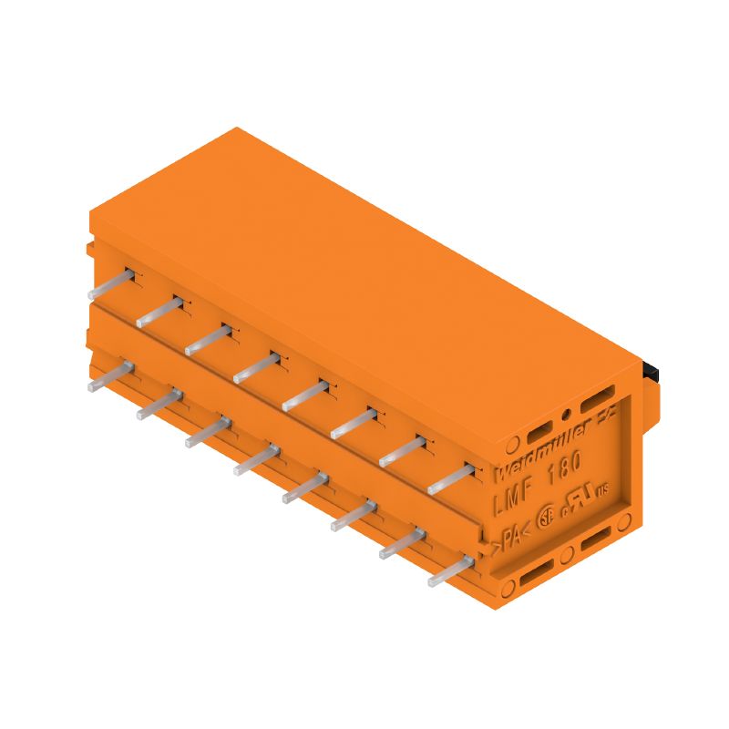 1331200000 - 5.08mm 8-Pole PCB Terminal, 180° Orientation, Orange  (Pack of 35)