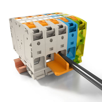 2663400000 - Orange Insulated Cross-Connector 150A, 20mm Pitch, 2 Poles  (Pack of 10)