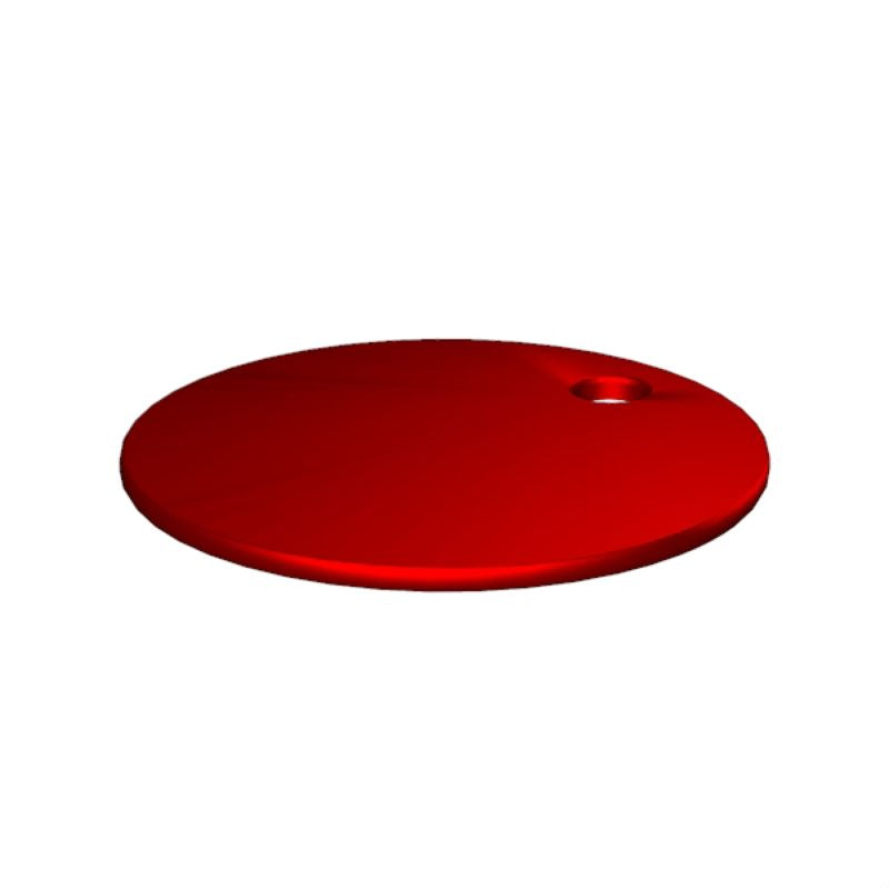 1434110000 - 30mm Red Polyamide Device Marker with 3.5mm Hole  (Pack of 60)