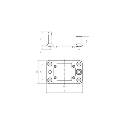 2708490000 - Floating MDF Unit 86mm Wide, RoHS Compliant, Offsets ±2mm