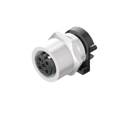 2424020000 - M12 4-Pole Socket, IP67, Nickel-Plated, 250V, -30 to 80 °C  (Pack of 10)
