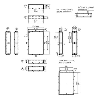 Klippon TB MH 1195570001 - 914x610x200mm Stainless Steel Terminal Box