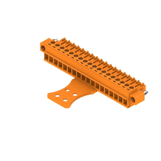 1236720000 - 3.81mm 18-Pole Female PCB Connector with Clamping Yoke  (Pack of 50)