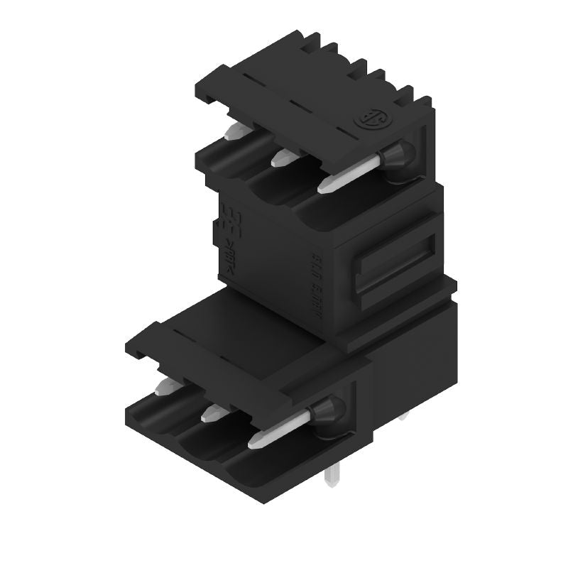 1725430000 - 6-Pole 5.08mm PCB Male Header Connector with 90° Elbow  (Pack of 50)
